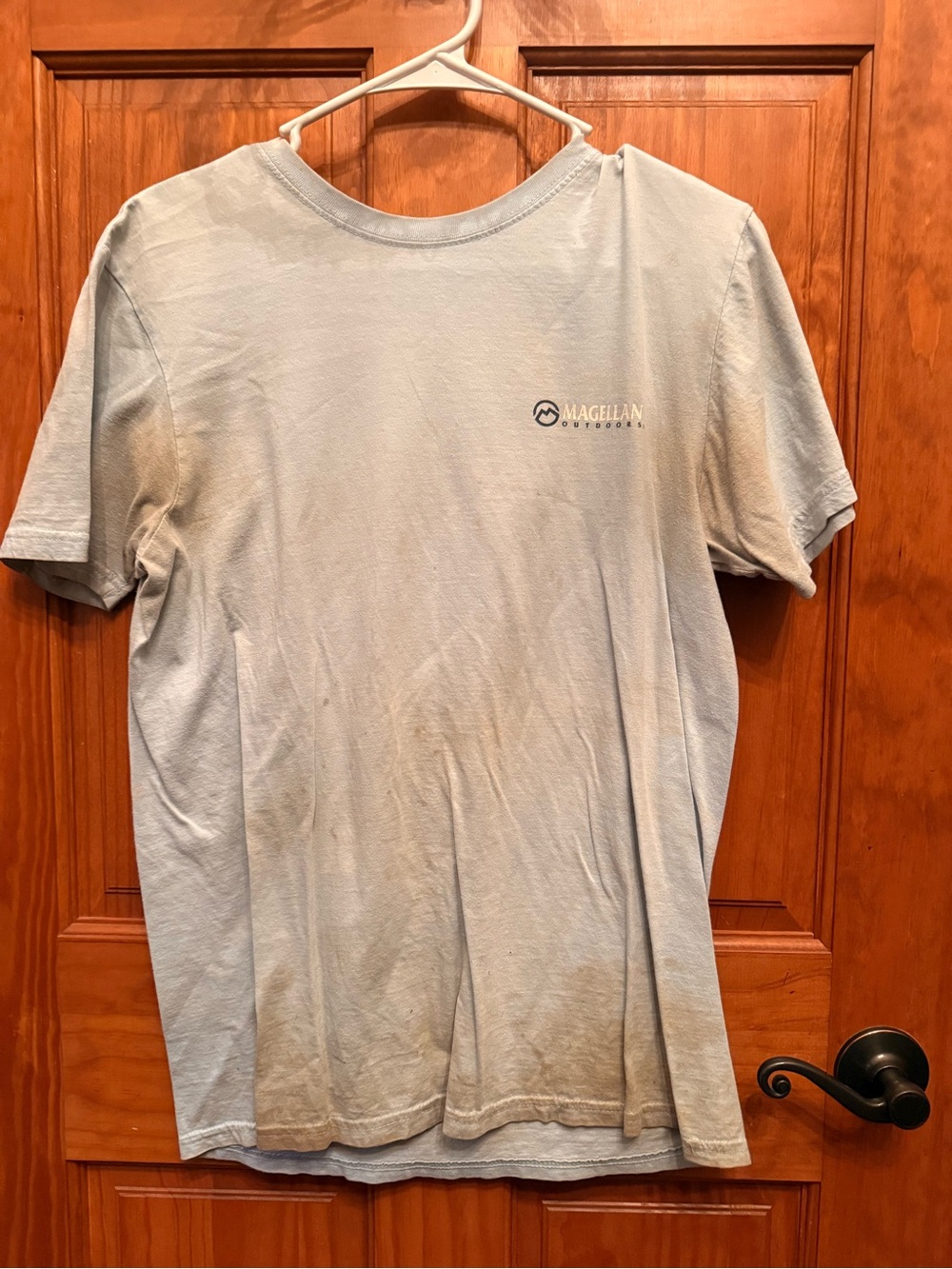 Magellan Outdoors Light Blue Short Sleeve Logo Tee